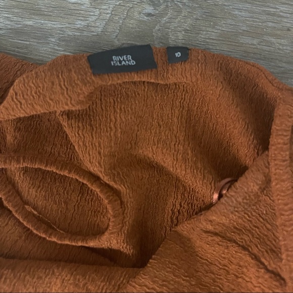 River Island Cami Dress with Slide Split in Rust - Picture 5 of 6